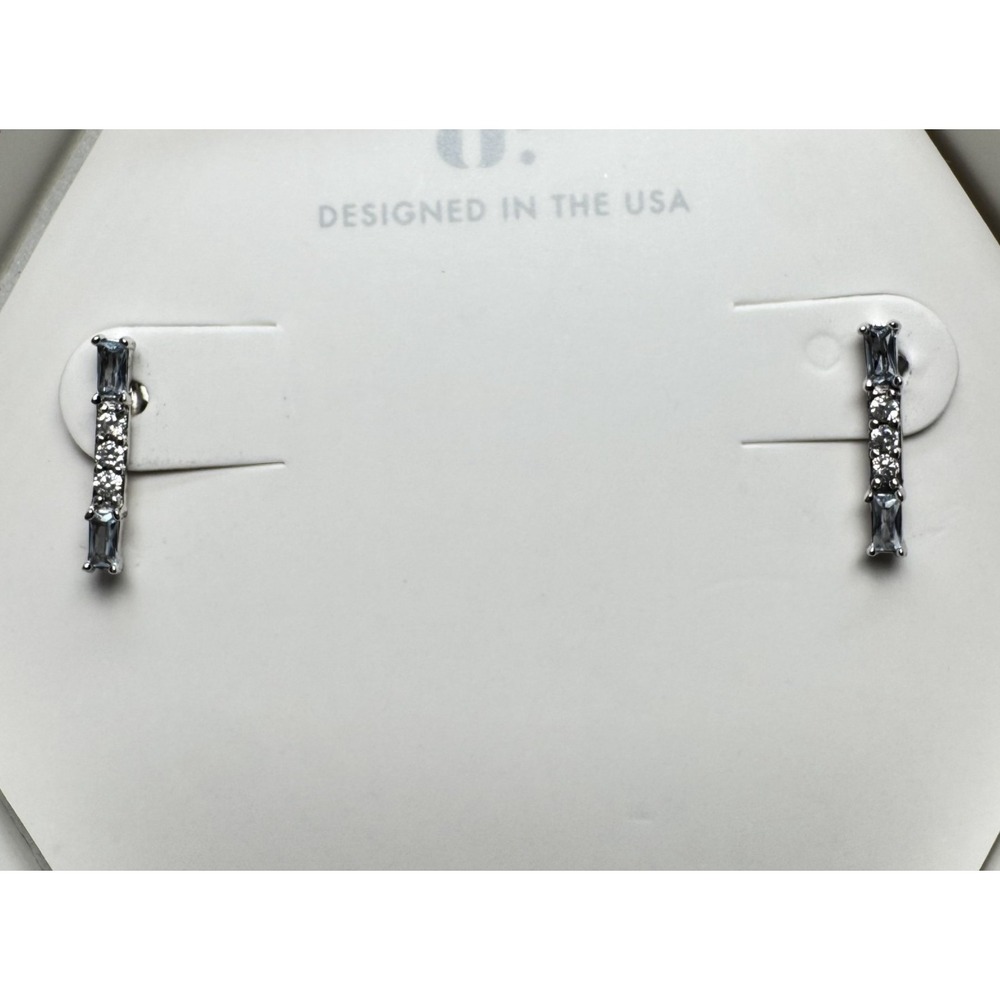 Bomb Party Earrings - RBP5777 The Sterling Club - Baby Swiss Blue Topaz on .925